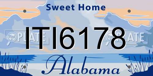 ITI6178 Alabama License Plate