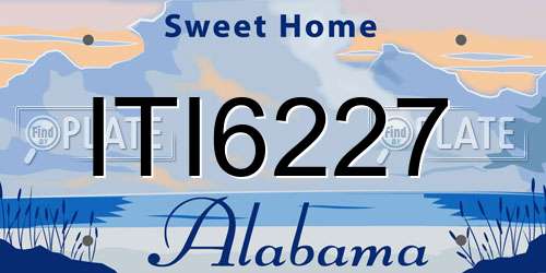 ITI6227 Alabama License Plate