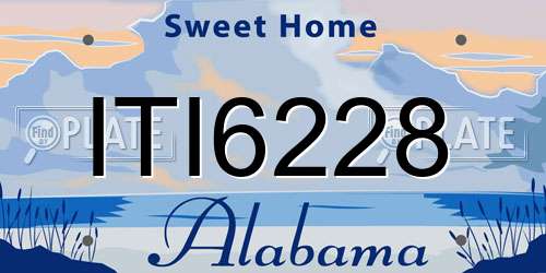 ITI6228 Alabama License Plate
