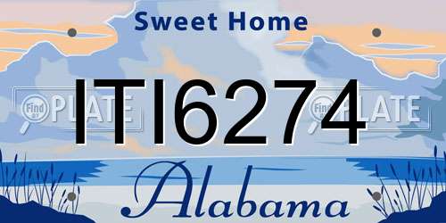 ITI6274 Alabama License Plate