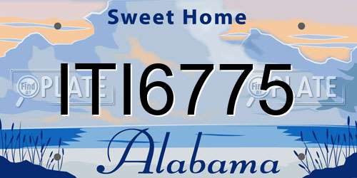ITI6775 Alabama License Plate