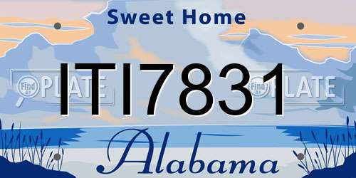 ITI7831 Alabama License Plate