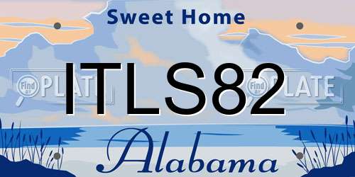 ITLS82 Alabama License Plate