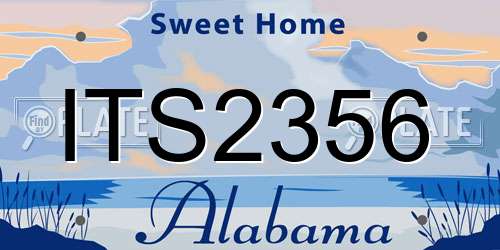 ITS2356 Alabama License Plate