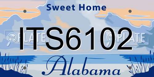 ITS6102 Alabama License Plate