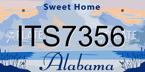 ITS7356 Alabama License Plate