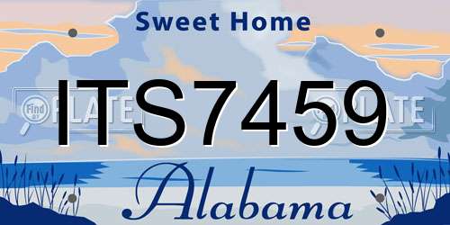 ITS7459 Alabama License Plate