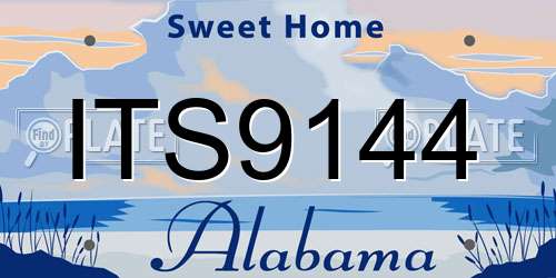 ITS9144 Alabama License Plate