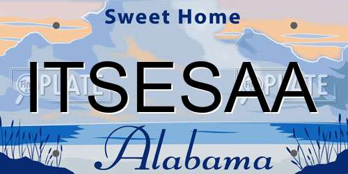 ITSESAA Alabama License Plate