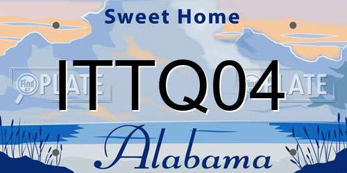 ITTQ04 Alabama License Plate