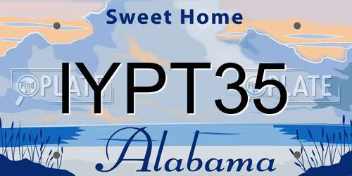 IYPT35 Alabama License Plate