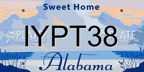 IYPT38 Alabama License Plate