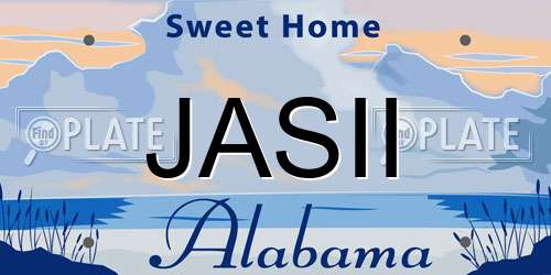 JASII Alabama License Plate