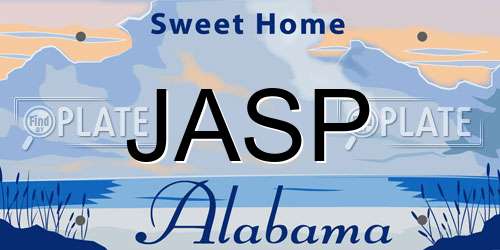 JASP Alabama License Plate
