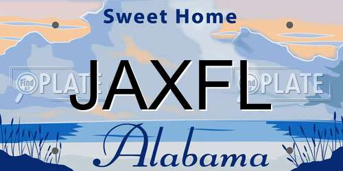 JAXFL Alabama License Plate