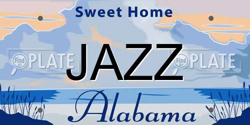 JAZZ Alabama License Plate