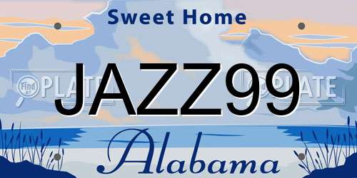 JAZZ99 Alabama License Plate