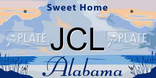 JCL Alabama License Plate