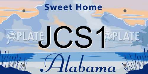 JCS1 Alabama License Plate