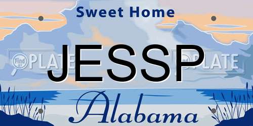 JESSP Alabama License Plate