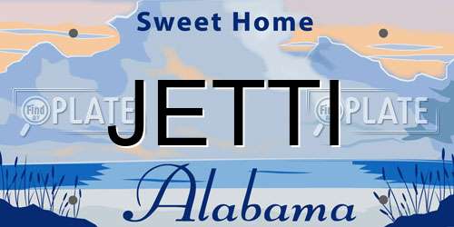 JETTI Alabama License Plate