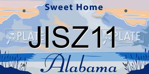 JISZ11 Alabama License Plate