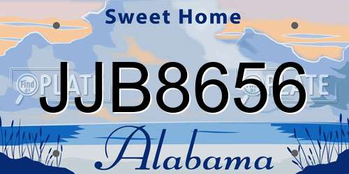 JJB8656 Alabama License Plate