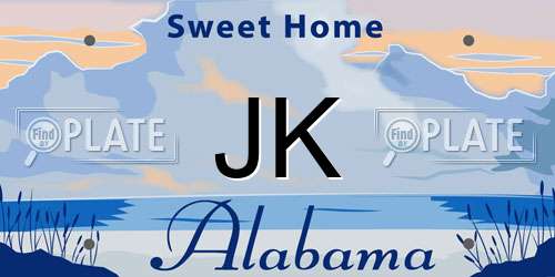 JK Alabama License Plate