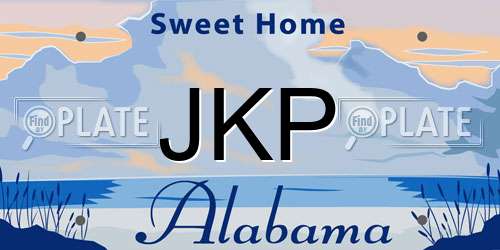 JKP Alabama License Plate