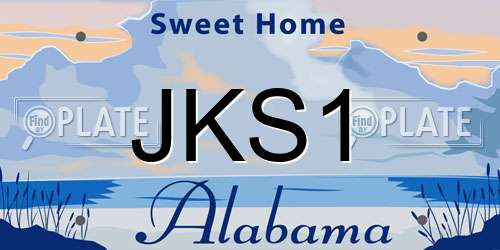JKS1 Alabama License Plate
