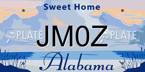 JM0Z Alabama License Plate