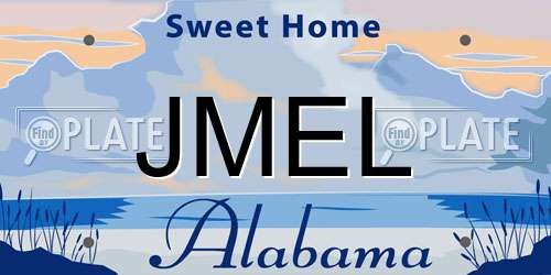 JMEL Alabama License Plate