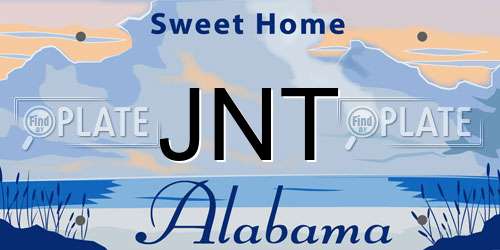 JNT Alabama License Plate