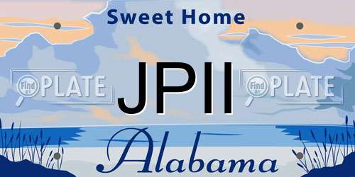 JPII Alabama License Plate