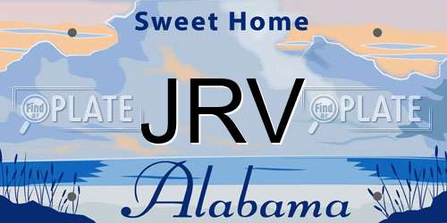 JRV Alabama License Plate