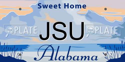 JSU Alabama License Plate