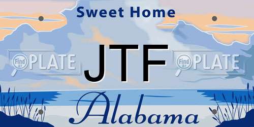 JTF Alabama License Plate