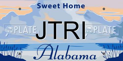 JTRI Alabama License Plate