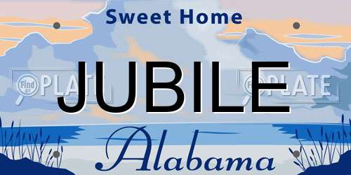 JUBILE Alabama License Plate