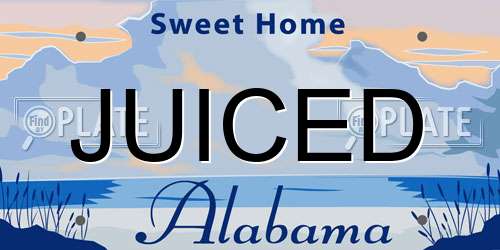 JUICED Alabama License Plate