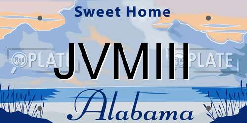 JVMIII Alabama License Plate