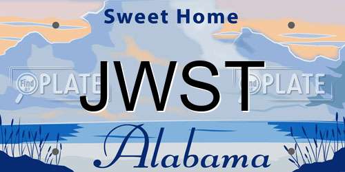 JWST Alabama License Plate
