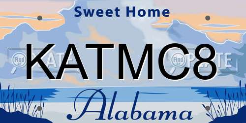 KATMC8 Alabama License Plate