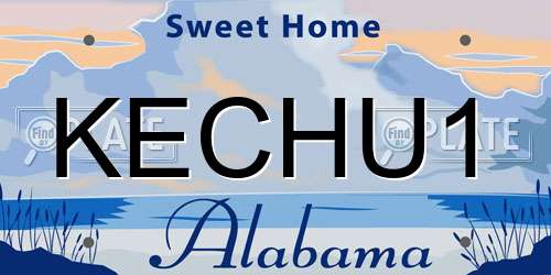 KECHU1 Alabama License Plate