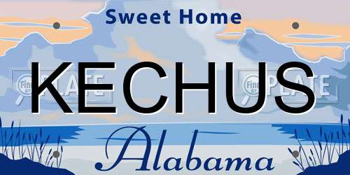 KECHUS Alabama License Plate
