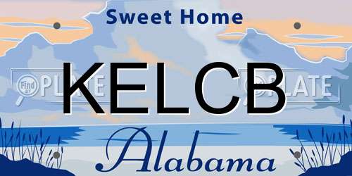 KELCB Alabama License Plate