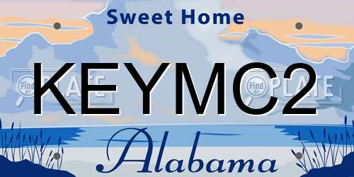 KEYMC2 Alabama License Plate