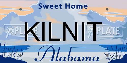 KILNIT Alabama License Plate