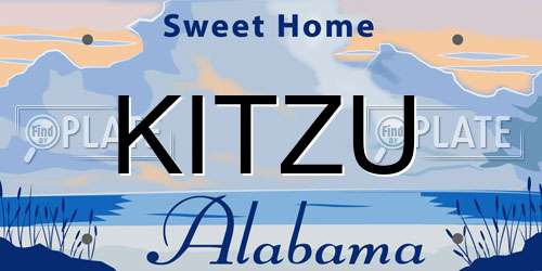 KITZU Alabama License Plate