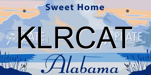 KLRCAT Alabama License Plate